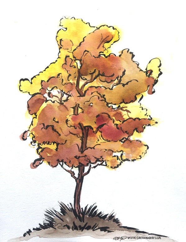 Lone-autumn-watercolor-tree-598