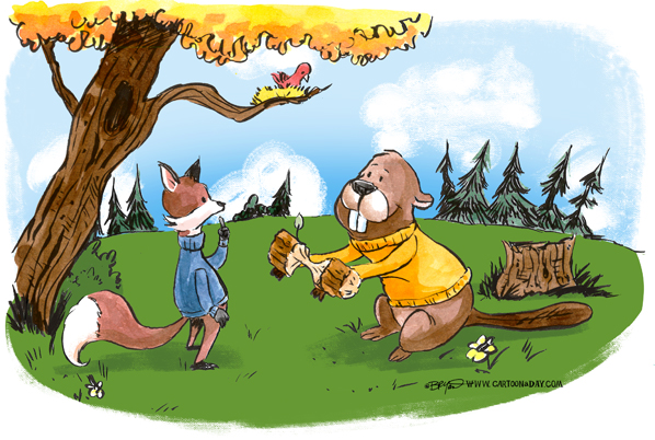 fox-and-beaver-friends-598