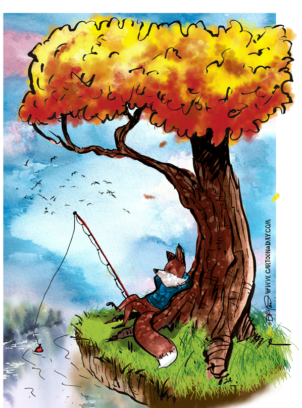 fox-fishing-twiggy-tree-598