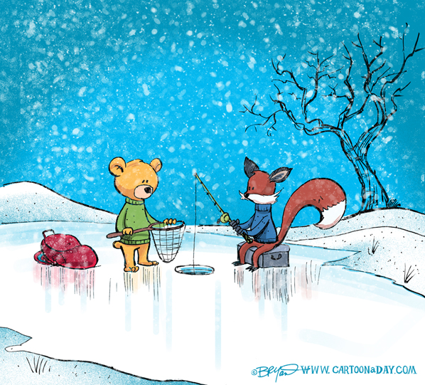 fox-bear-ice-fishing-598