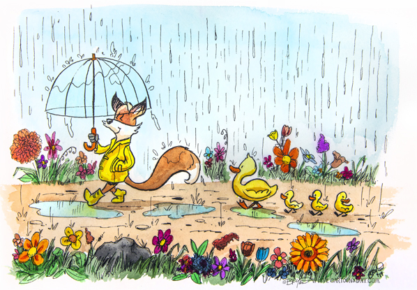 fox-rain-day-ducklings-598