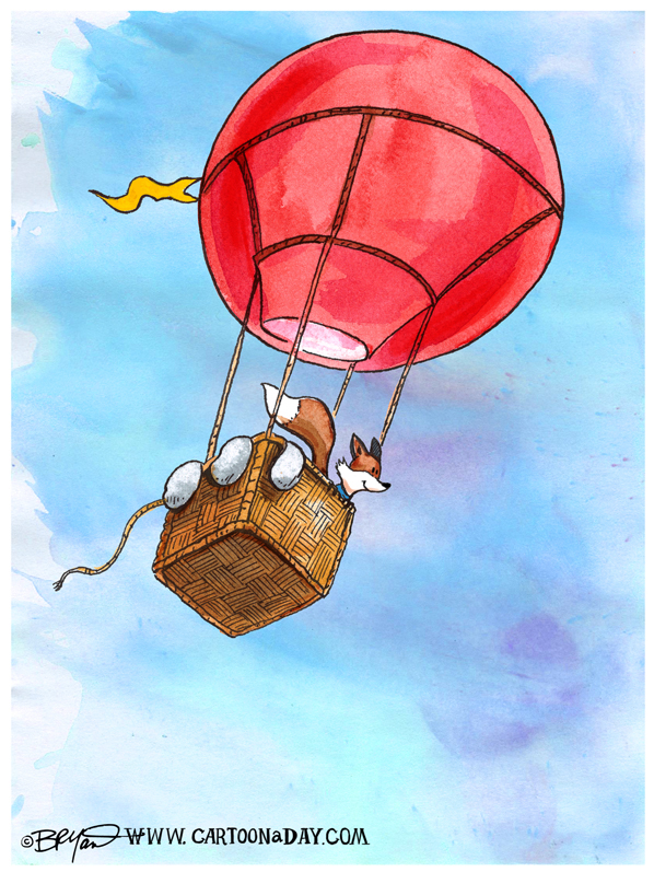 Fox-hot-air-balloon-cartoon-598