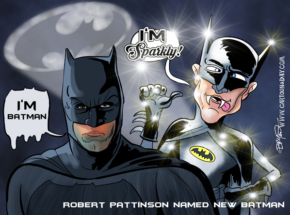 Robert Pattinson Named New Batman ❤ Cartoon « Cartoon A Day Robert Pattinson Named New Batman ❤ Cartoon « Cartoon A Day