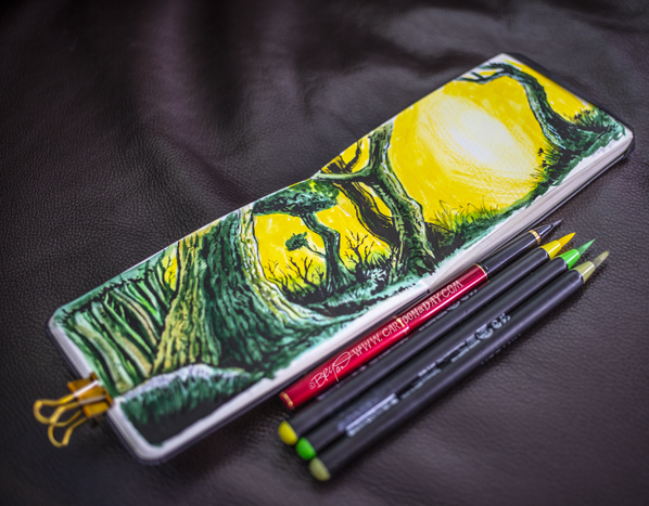 green-forest-moleskine-scene