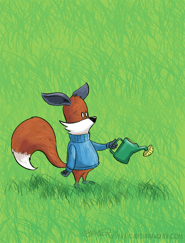 Kit-fox-watering-can-grass-598