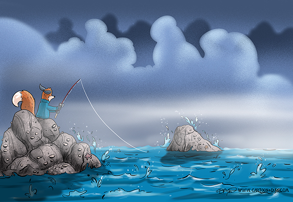 kit-fox-fishing-ocean-rocks-598