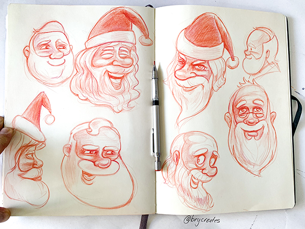 Santa-sketches-598
