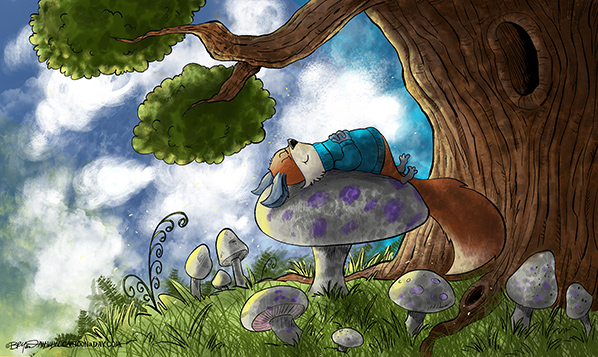 Kit-Sleeping-On-a-Mushroom-598