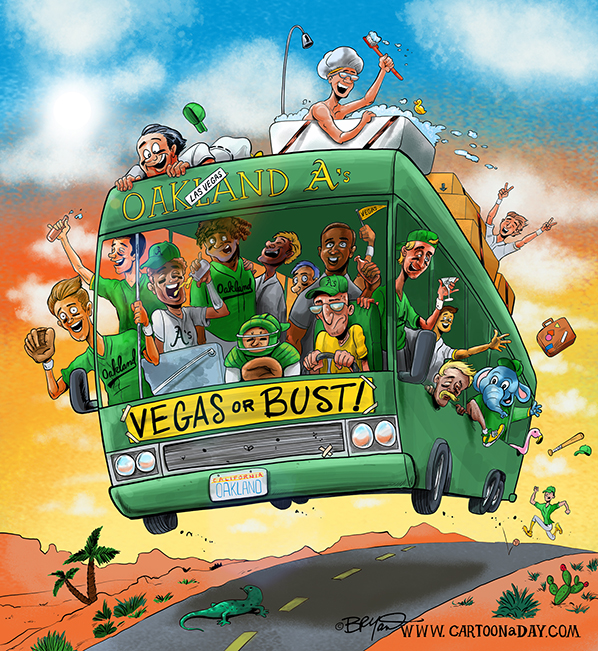Vegas-Athletics-Baseball-Cartoon-598