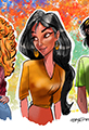 Female Trio Cartoon