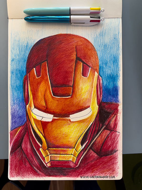 Iron-man-ballpoin-portrait-598